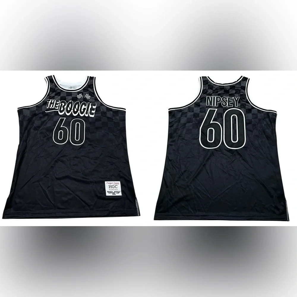 Headgear Classics Boogie‎ Nipsey hussle basketball jersey black checkered 3XL